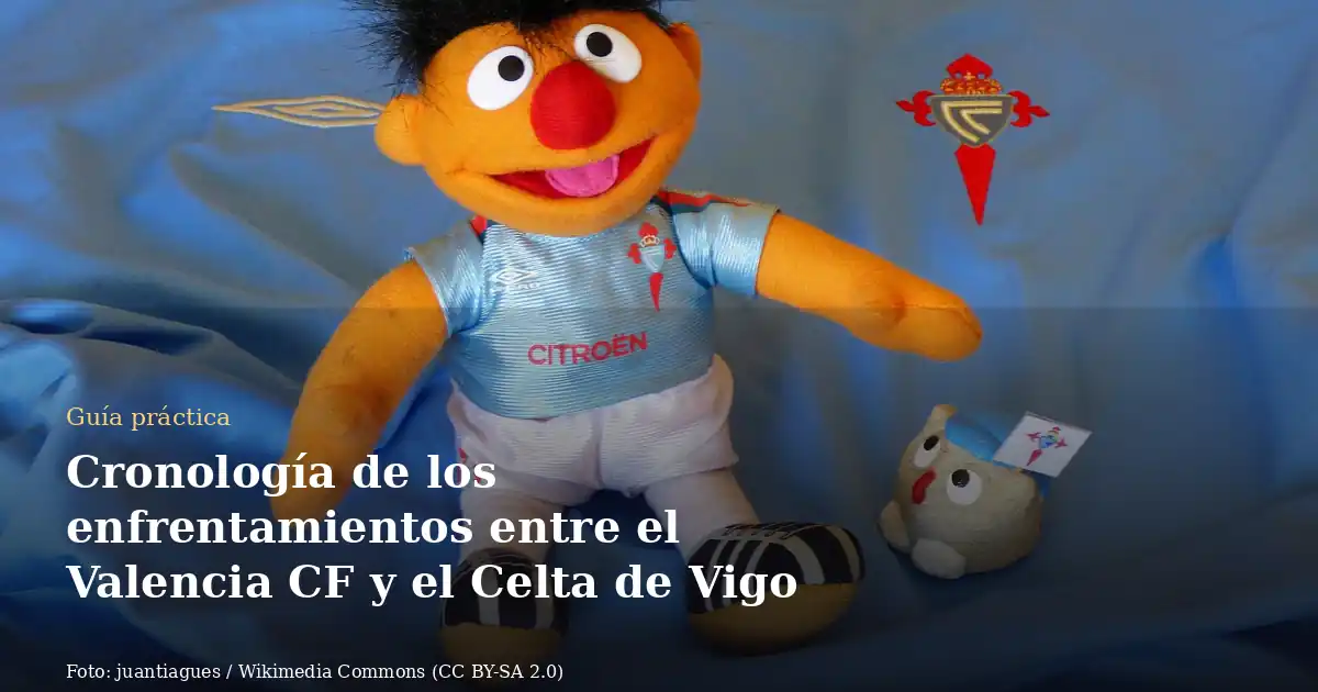 Cronología de los enfrentamientos entre el Valencia CF y el Celta de Vigo