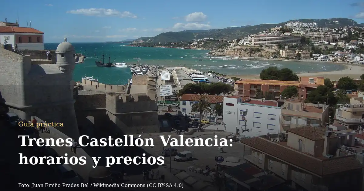 Trenes Castellón Valencia: horarios y precios
