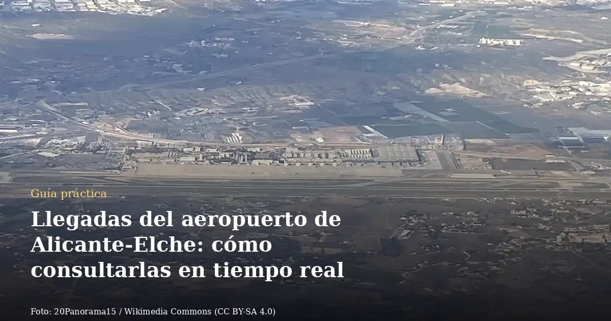 Llegadas del aeropuerto de Alicante-Elche: cómo consultarlas en tiempo real