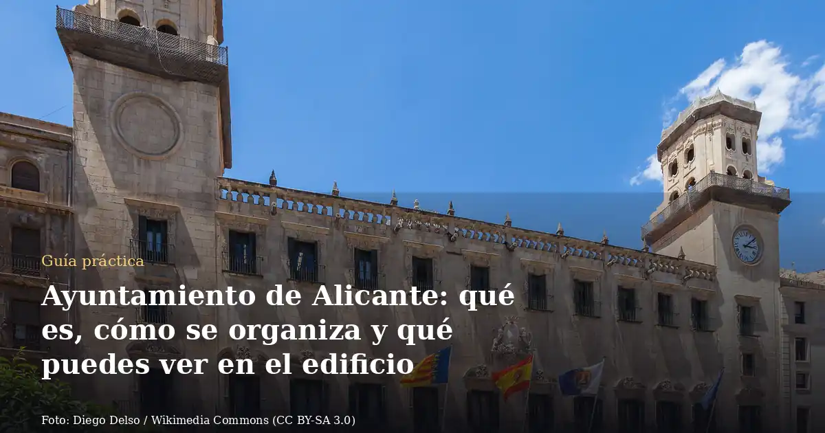 Ayuntamiento de Alicante: qué es, cómo se organiza y qué puedes ver en el edificio
