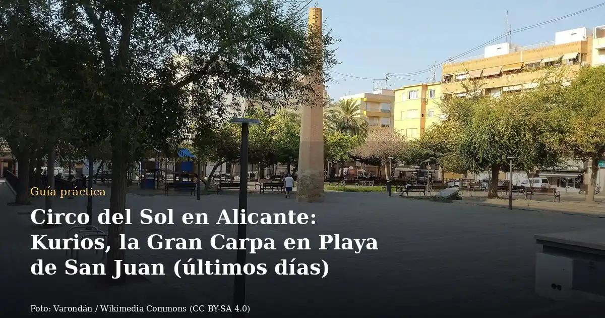 Circo del Sol en Alicante: Kurios, la Gran Carpa en Playa de San Juan (últimos días)