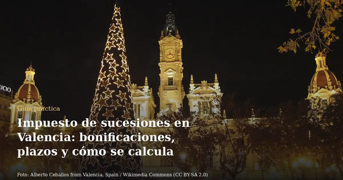 Impuesto de sucesiones en Valencia: bonificaciones, plazos y cómo se calcula