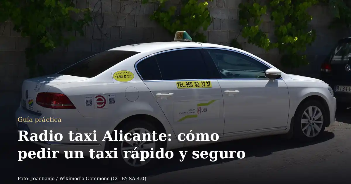 Radio taxi Alicante: cómo pedir un taxi rápido y seguro