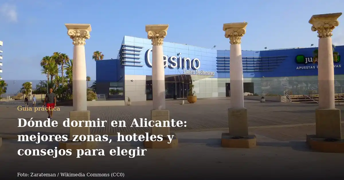 Dónde dormir en Alicante: mejores zonas, hoteles y consejos para elegir